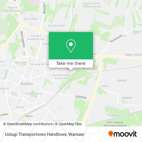 Карта Uslugi Transportowo Handlowe