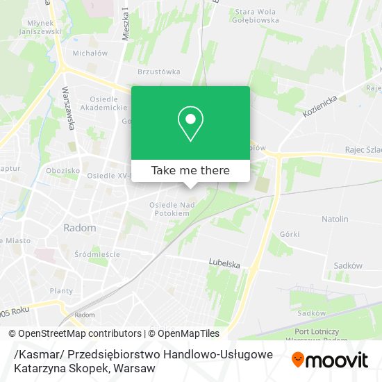 /Kasmar/ Przedsiębiorstwo Handlowo-Usługowe Katarzyna Skopek map