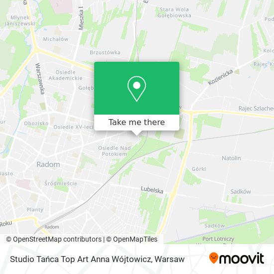 Studio Tańca Top Art Anna Wójtowicz map