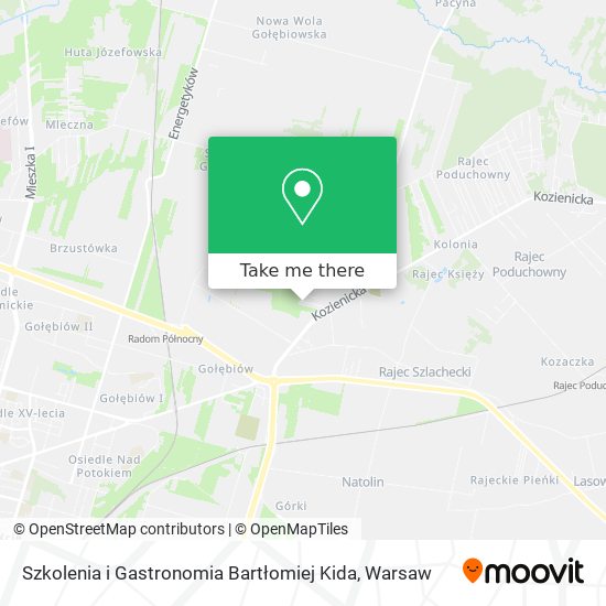 Szkolenia i Gastronomia Bartłomiej Kida map