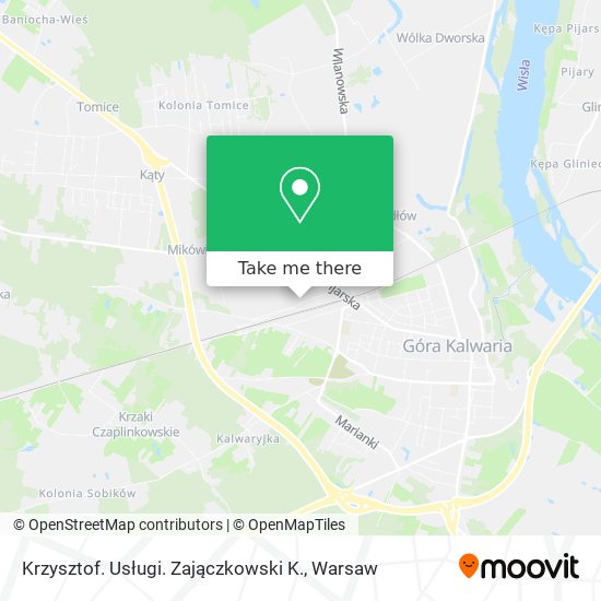 Krzysztof. Usługi. Zajączkowski K. map