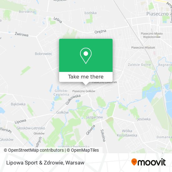 Lipowa Sport & Zdrowie map