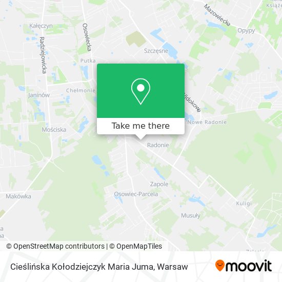 Cieślińska Kołodziejczyk Maria Juma map