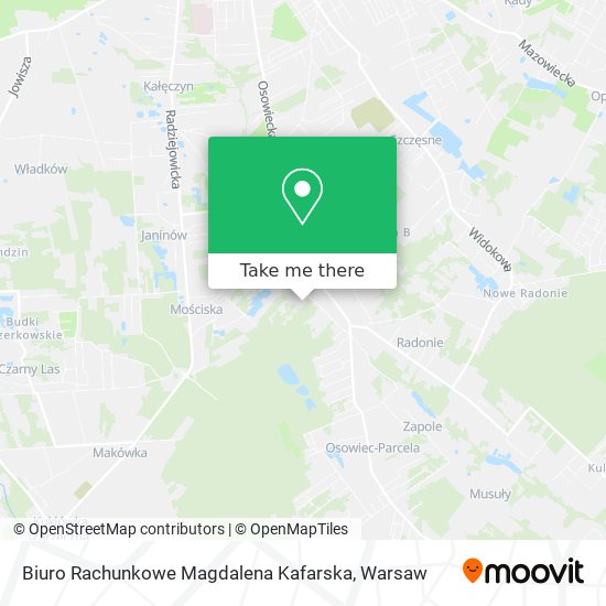 Biuro Rachunkowe Magdalena Kafarska map