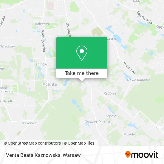 Venta Beata Kaznowska map