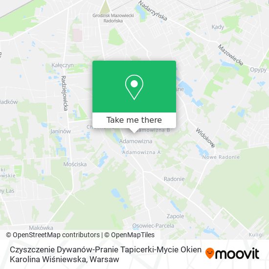 Czyszczenie Dywanów-Pranie Tapicerki-Mycie Okien Karolina Wiśniewska map