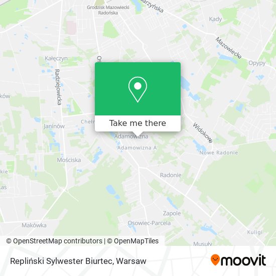 Repliński Sylwester Biurtec map