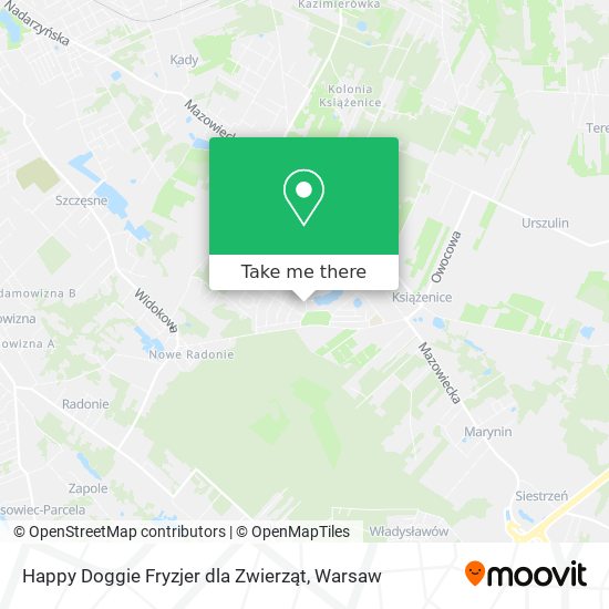 Happy Doggie Fryzjer dla Zwierząt map