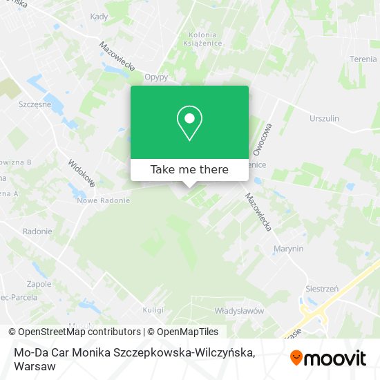 Mo-Da Car Monika Szczepkowska-Wilczyńska map