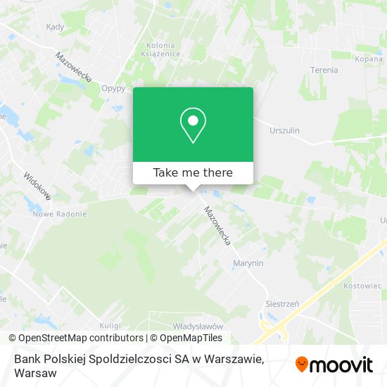 Bank Polskiej Spoldzielczosci SA w Warszawie map