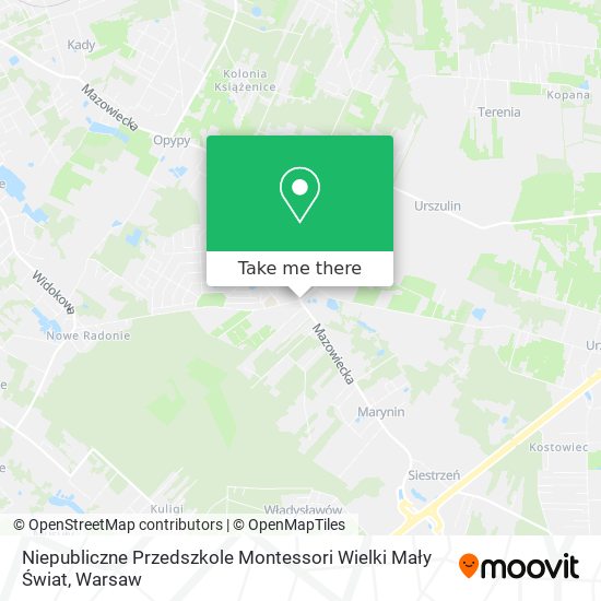 Niepubliczne Przedszkole Montessori Wielki Mały Świat map