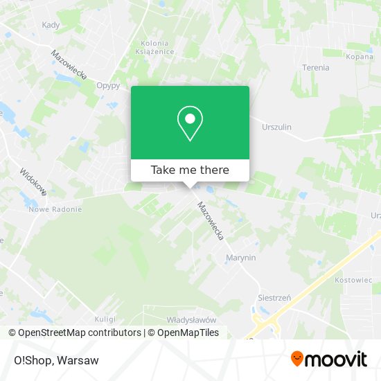 O!Shop map