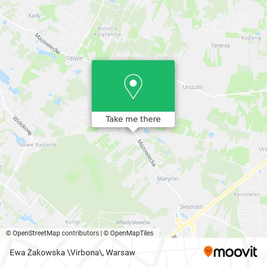 Ewa Żakowska \Virbona\ map