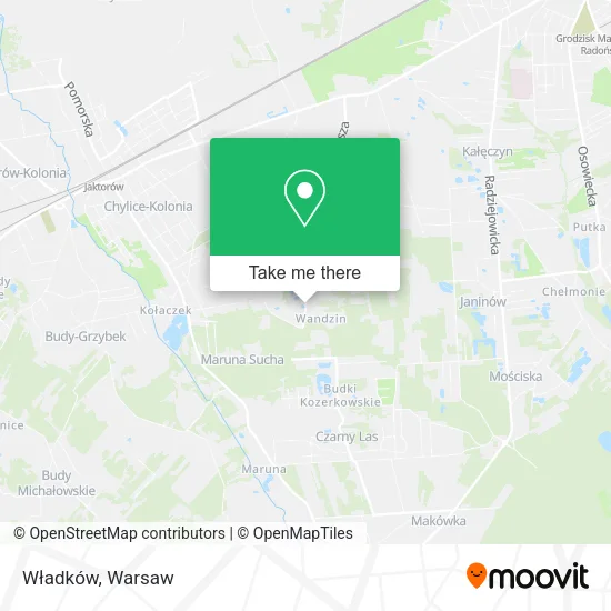 Władków map