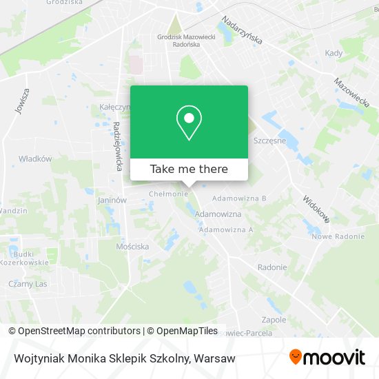 Wojtyniak Monika Sklepik Szkolny map