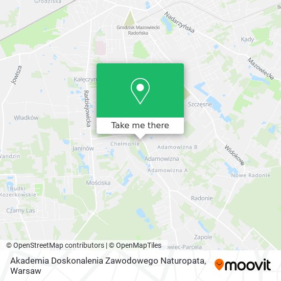 Akademia Doskonalenia Zawodowego Naturopata map