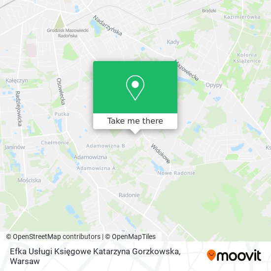 Efka Usługi Księgowe Katarzyna Gorzkowska map