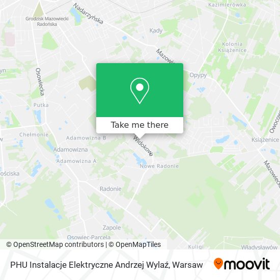 PHU Instalacje Elektryczne Andrzej Wylaź map