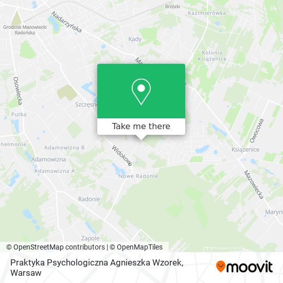 Praktyka Psychologiczna Agnieszka Wzorek map