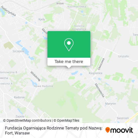 Fundacja Ogarniająca Rodzinne Tematy pod Nazwą: Fort map