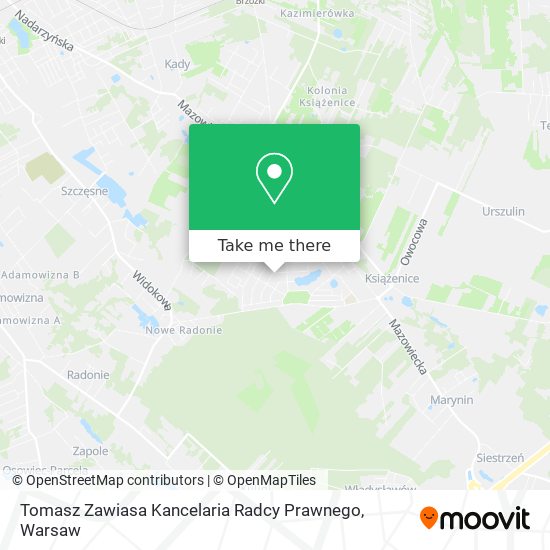 Tomasz Zawiasa Kancelaria Radcy Prawnego map