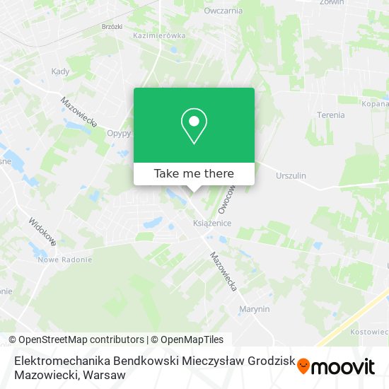 Elektromechanika Bendkowski Mieczysław Grodzisk Mazowiecki map