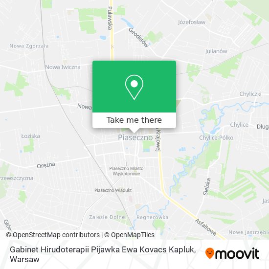 Gabinet Hirudoterapii Pijawka Ewa Kovacs Kapluk map