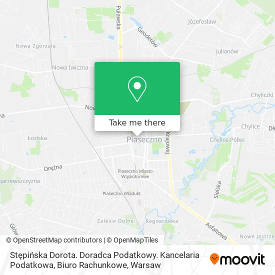 Stępińska Dorota. Doradca Podatkowy. Kancelaria Podatkowa, Biuro Rachunkowe map