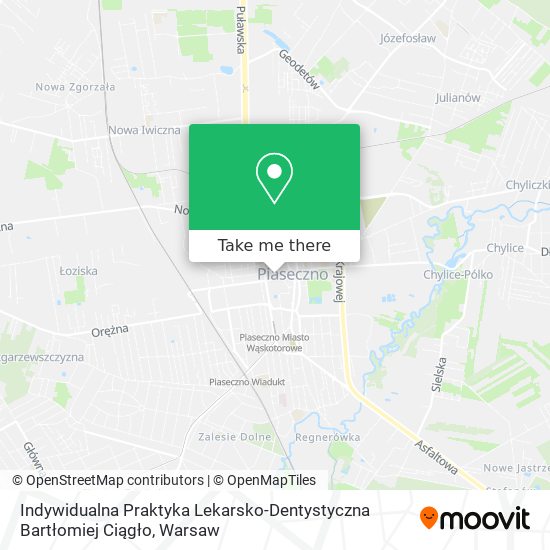 Indywidualna Praktyka Lekarsko-Dentystyczna Bartłomiej Ciągło map