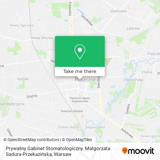 Prywatny Gabinet Stomatologiczny. Małgorzata Sadura-Przekazińska map