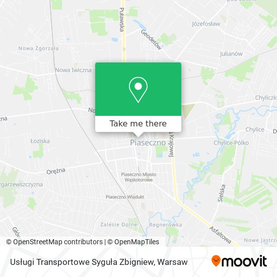 Usługi Transportowe Syguła Zbigniew map