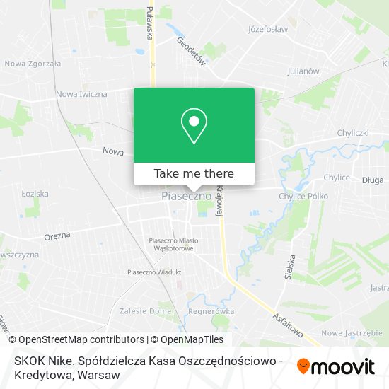 SKOK Nike. Spółdzielcza Kasa Oszczędnościowo - Kredytowa map