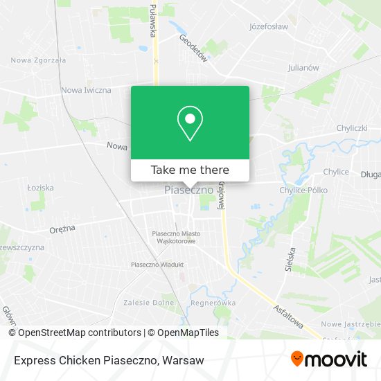 Express Chicken Piaseczno map