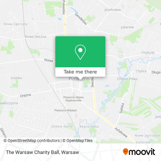 The Warsaw Charity Ball map