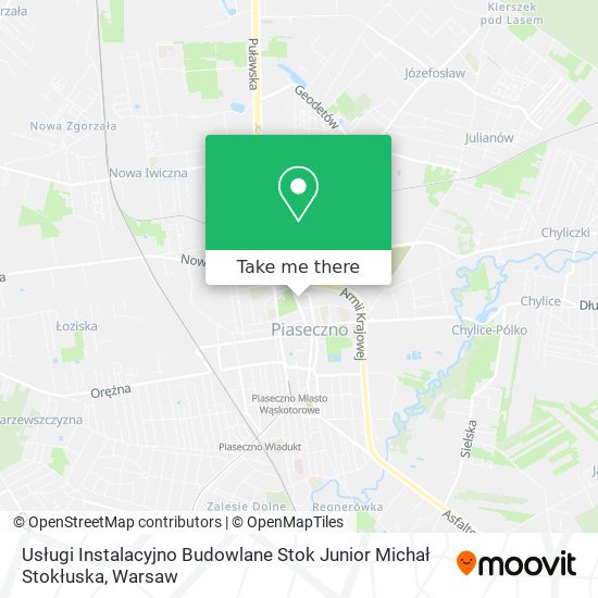 Usługi Instalacyjno Budowlane Stok Junior Michał Stokłuska map