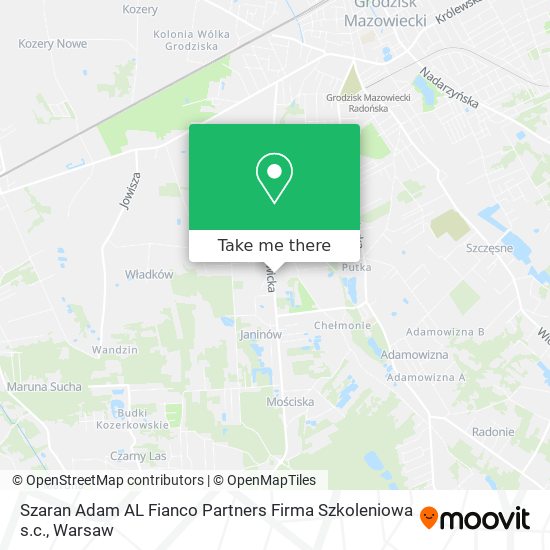 Карта Szaran Adam AL Fianco Partners Firma Szkoleniowa s.c.