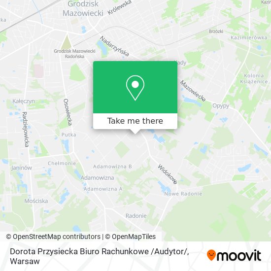 Dorota Przysiecka Biuro Rachunkowe /Audytor/ map