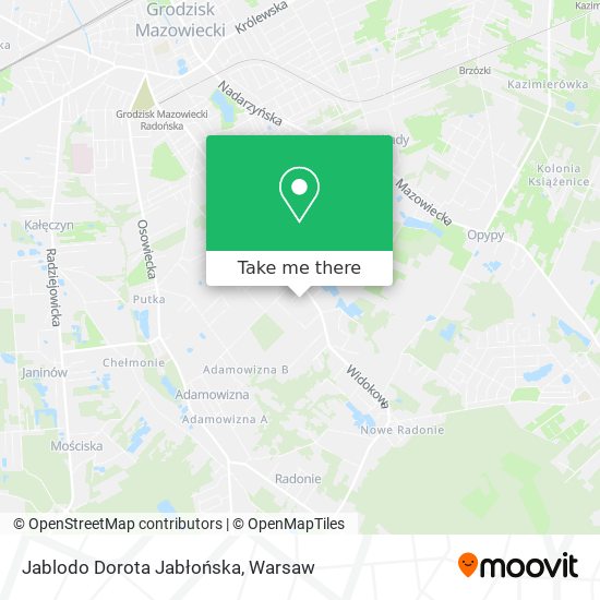 Jablodo Dorota Jabłońska map