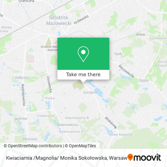 Kwiaciarnia /Magnolia/ Monika Sokołowska map