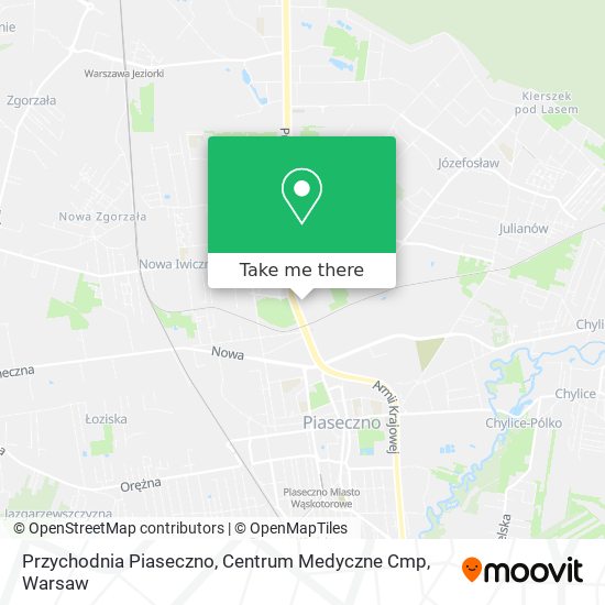 Przychodnia Piaseczno, Centrum Medyczne Cmp map