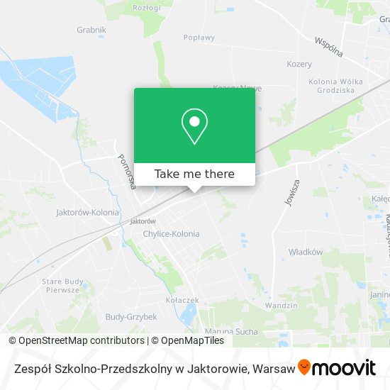 Zespół Szkolno-Przedszkolny w Jaktorowie map