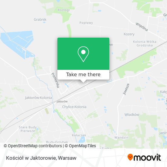 Kościół w Jaktorowie map