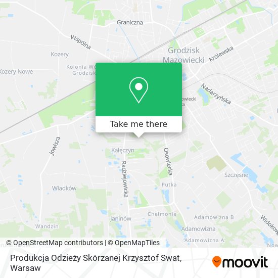 Produkcja Odzieży Skórzanej Krzysztof Swat map