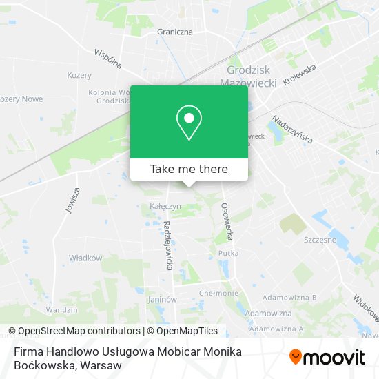 Firma Handlowo Usługowa Mobicar Monika Boćkowska map