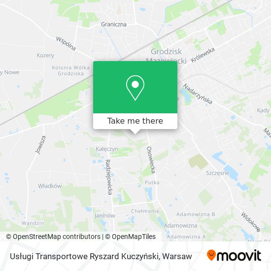 Usługi Transportowe Ryszard Kuczyński map