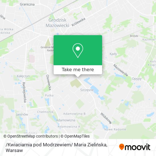 /Kwiaciarnia pod Modrzewiem/ Maria Zielińska map