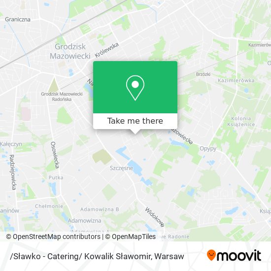 /Sławko - Catering/ Kowalik Sławomir map