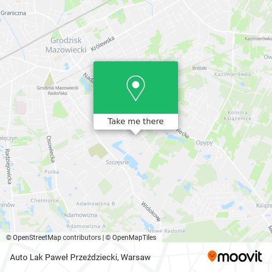 Auto Lak Paweł Przeździecki map