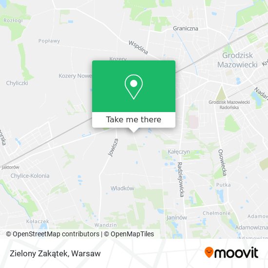 Zielony Zakątek map