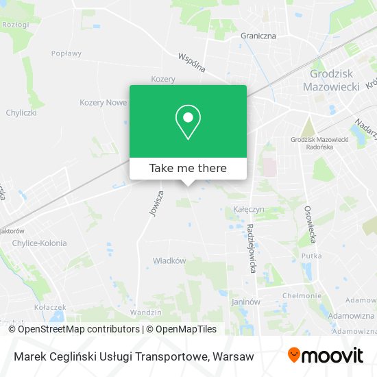 Marek Cegliński Usługi Transportowe map